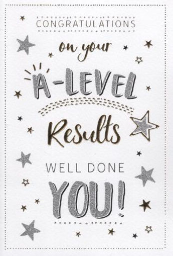 Picture of CONGRATS A-LEVEL RESULTS CARD
